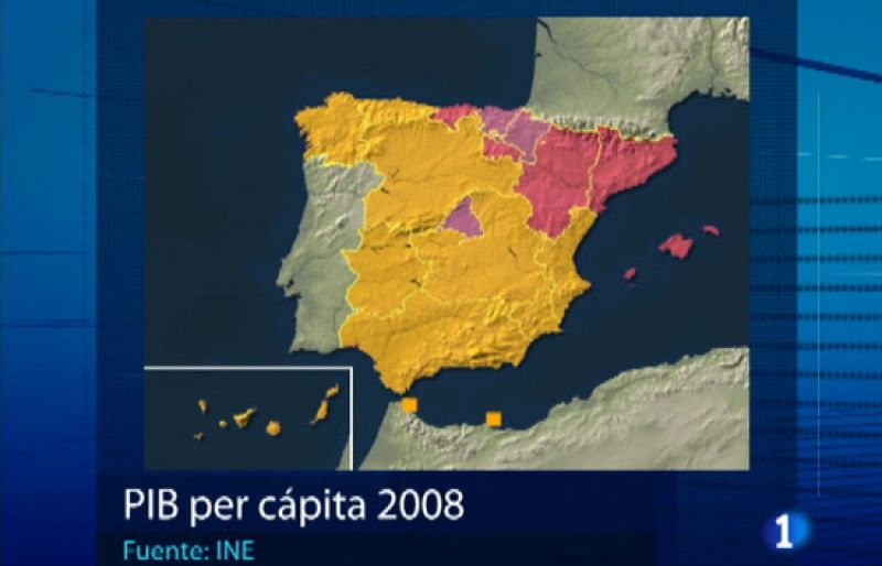 Las comunidades forales lideraron el crecimiento económico en 2008