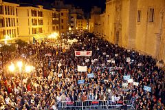 Más de 9.000 personas recorren Elche en la segunda marcha a favor del trasvase Tajo-Segura