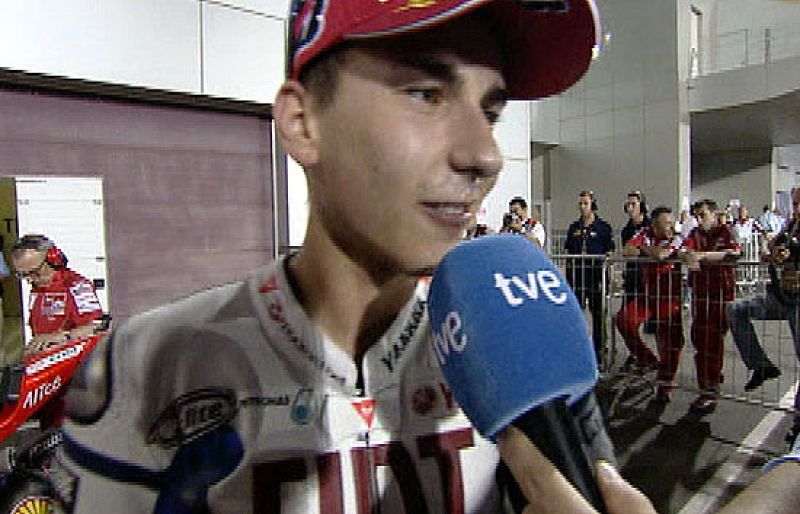 Jorge Lorenzo: "Estoy contento porque el objetivo era salir en primera línea"