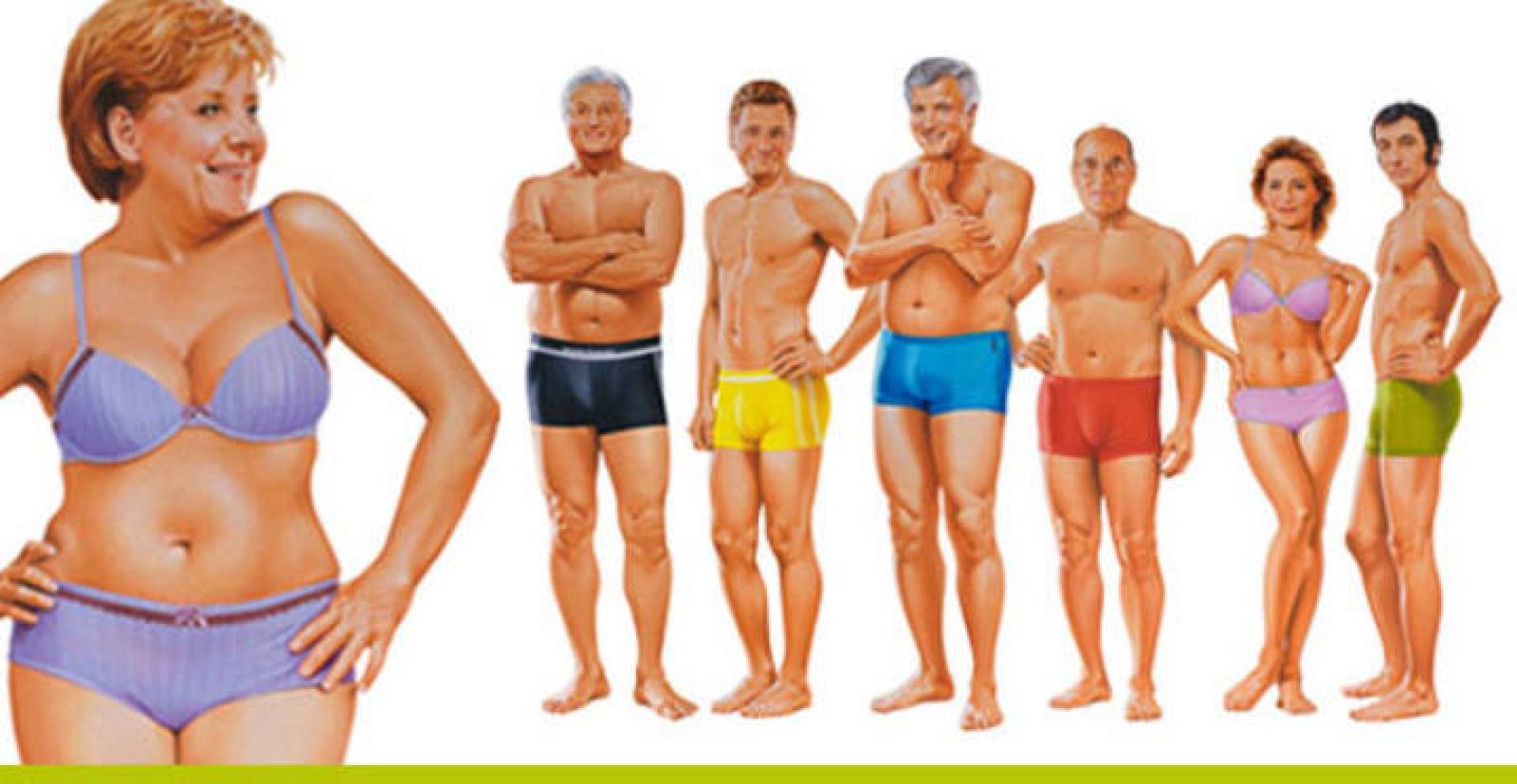 Una firma de ropa interior usa la imagen de Merkel en un anuncio