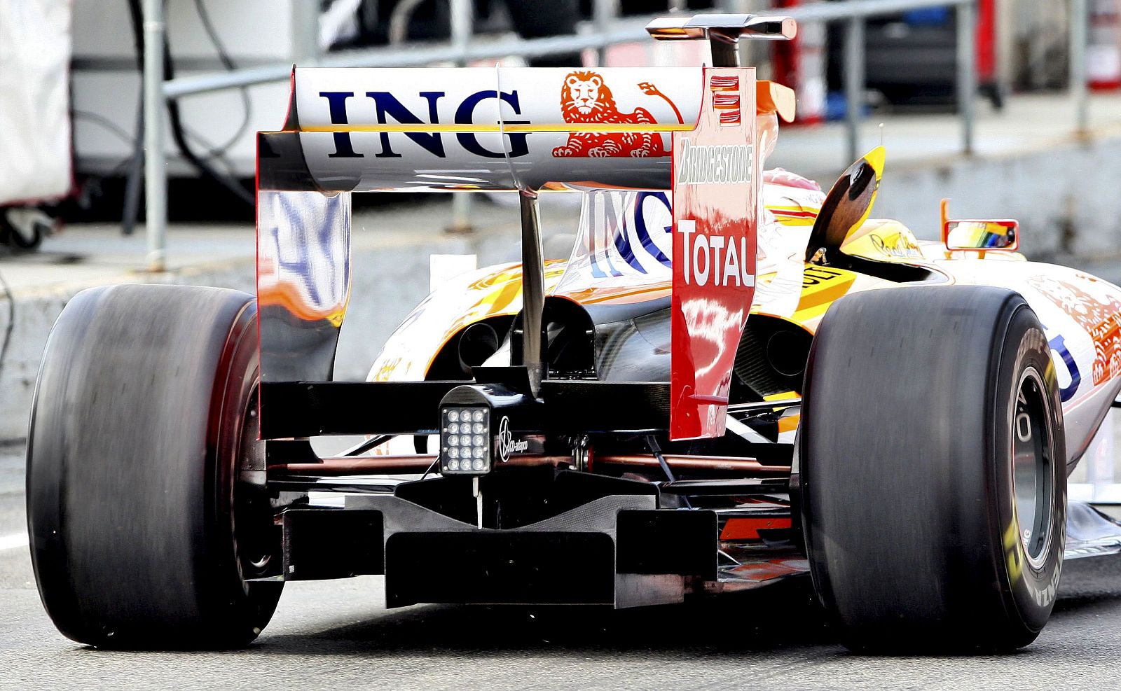 Vista de los difusores del R29 de Fernando Alonso