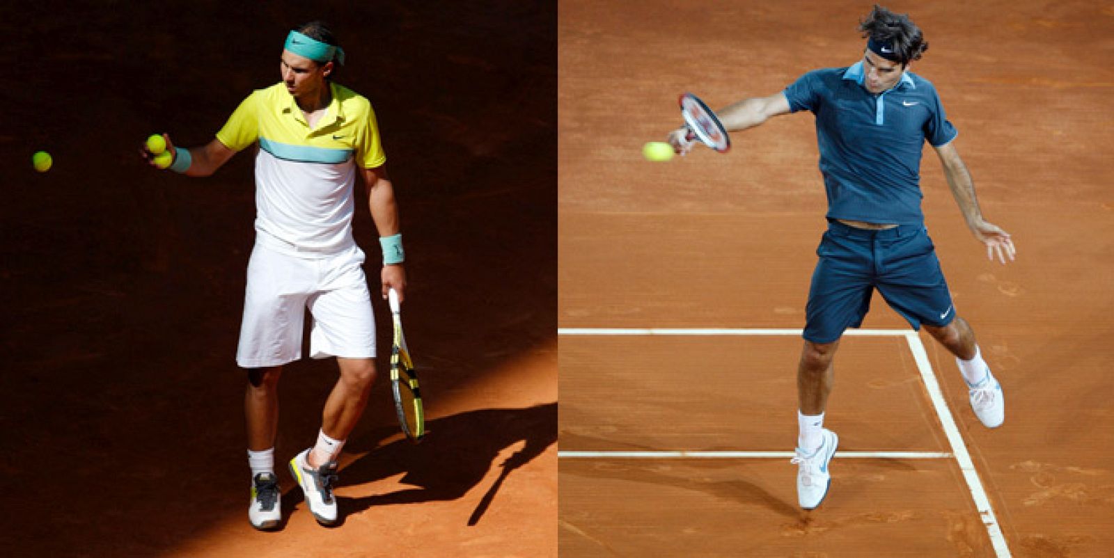 Duelo entre Nadal y Federer