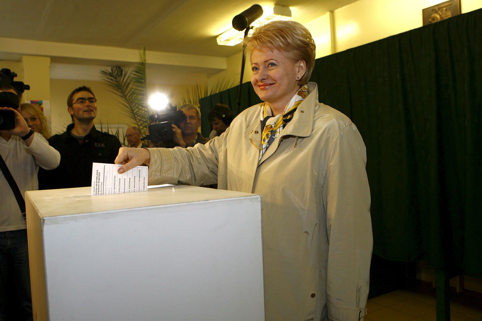 La candidata presidencial Dalia Grybauskaite