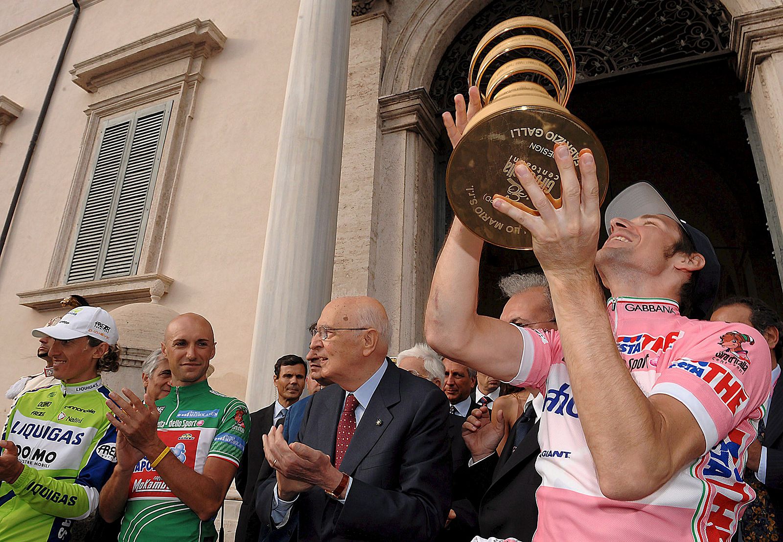 PODIO DE LA 92 EDICIÓN DEL GIRO D'ITALIA