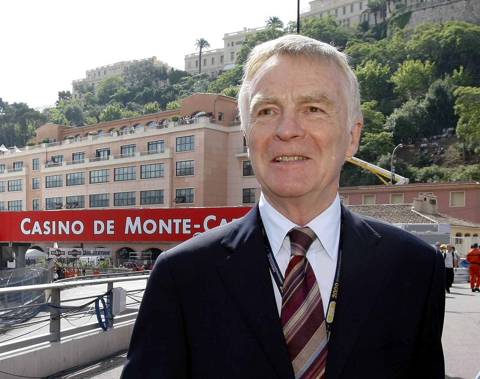 Max Mosley, en el circuito del GP de Mónaco