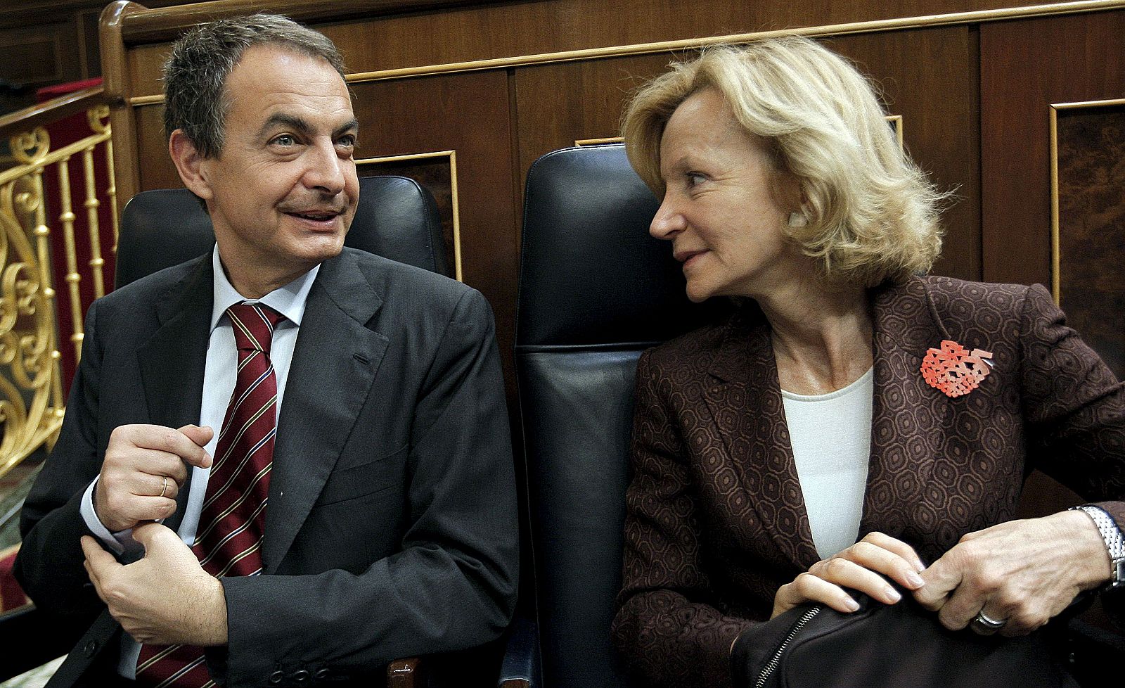 José Luis Rodríguez Zapatero y Elena Salgado