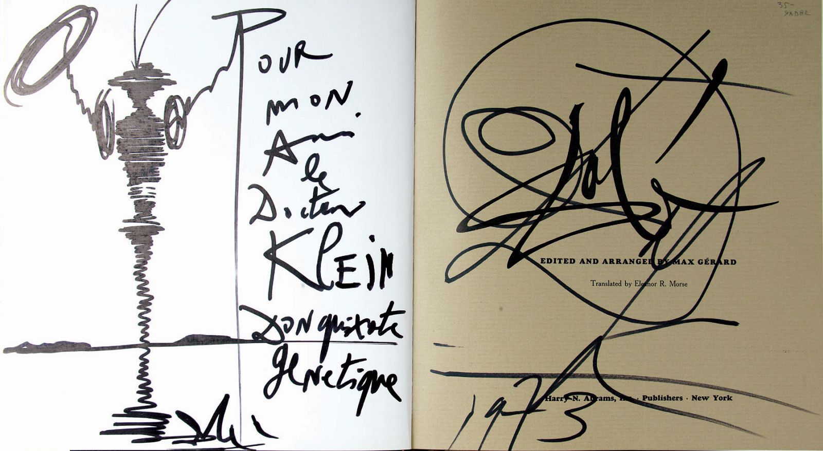 Uno de los dibujos inéditos de Dalí que se expondrá en Nueva York