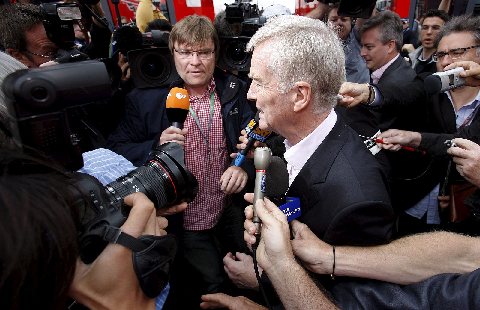 Max Mosley, en el GP de Gran Bretaña