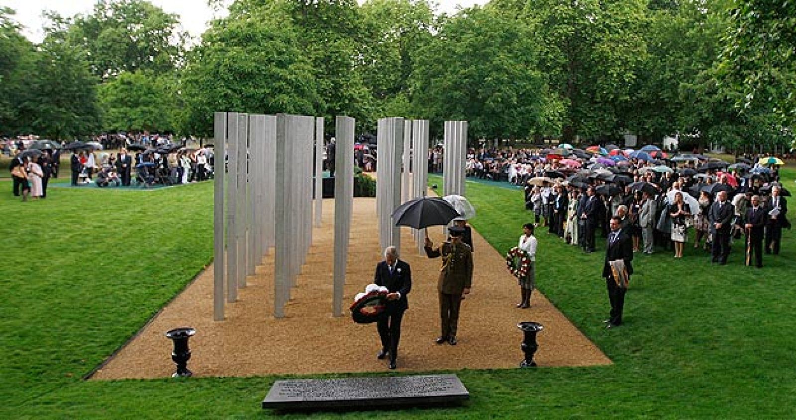 Monumento de homenaje a las víctimas de los atentados de Londres