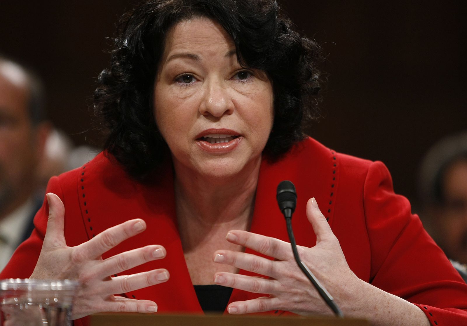 Sotomayor en su segundo día de la audiencia
