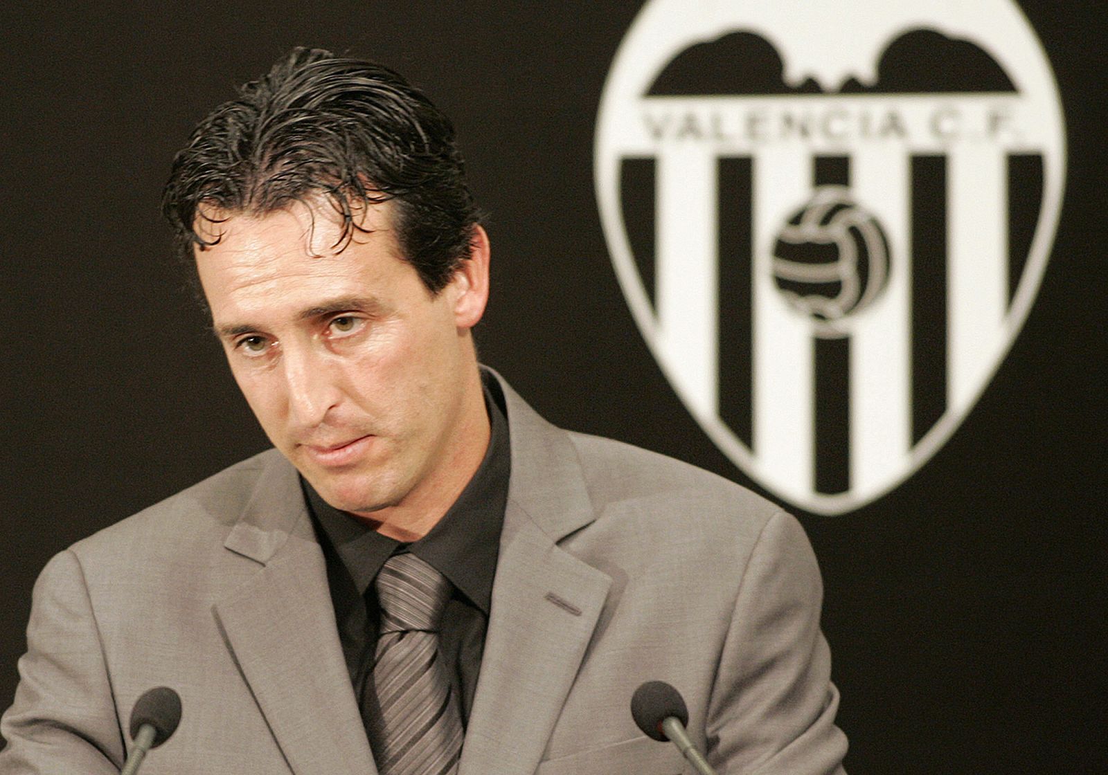 Unai Emery attends media presentation in Valencia