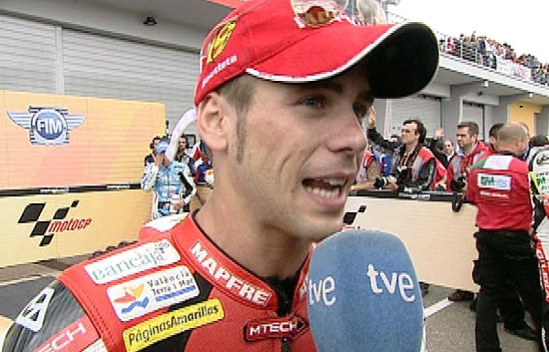Bautista: "La moto deslizaba bastante"