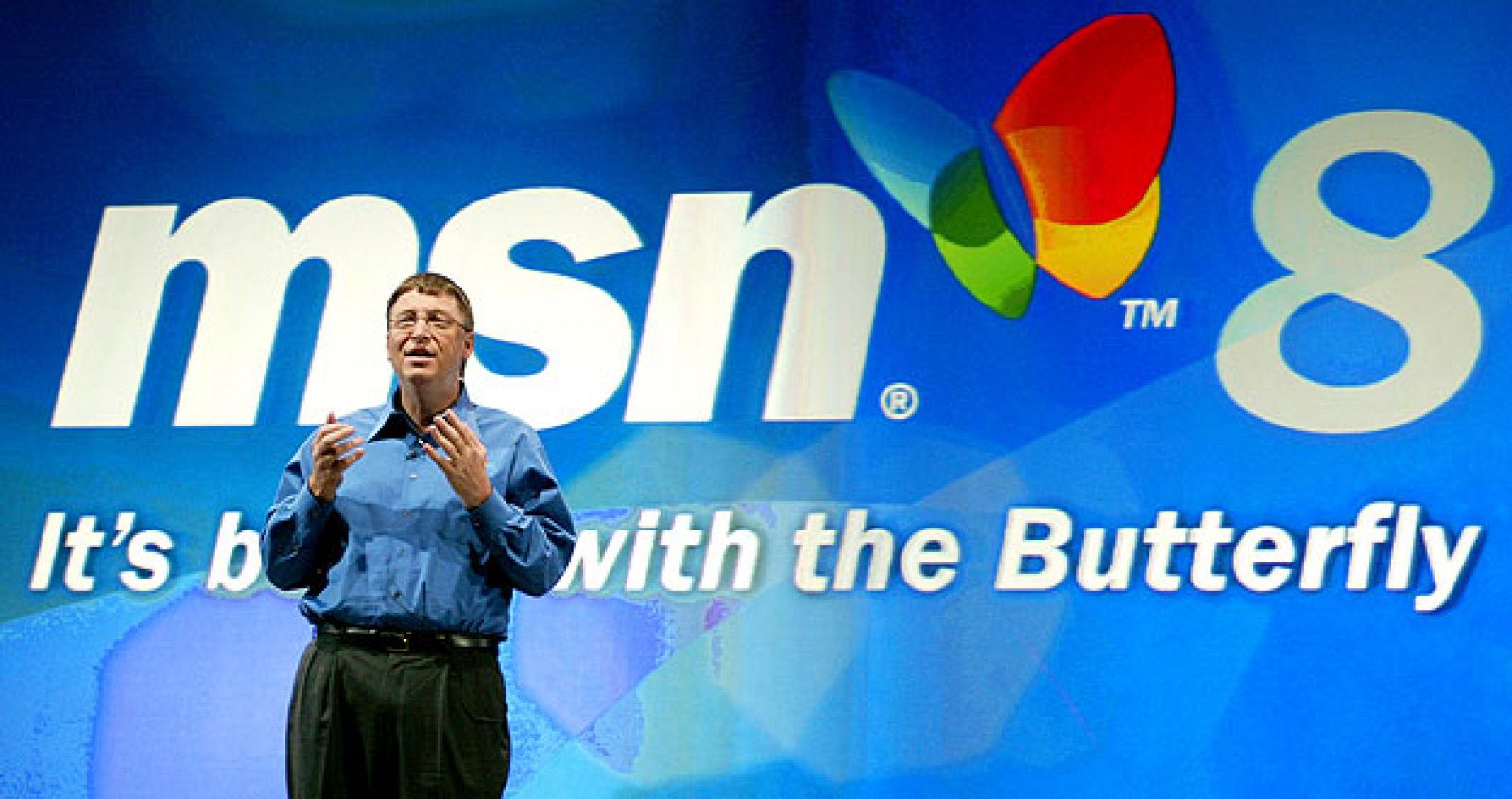 Bill Gates en una foto de 2002