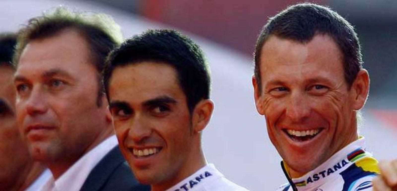 Bruyneel, Contador y Amstrong