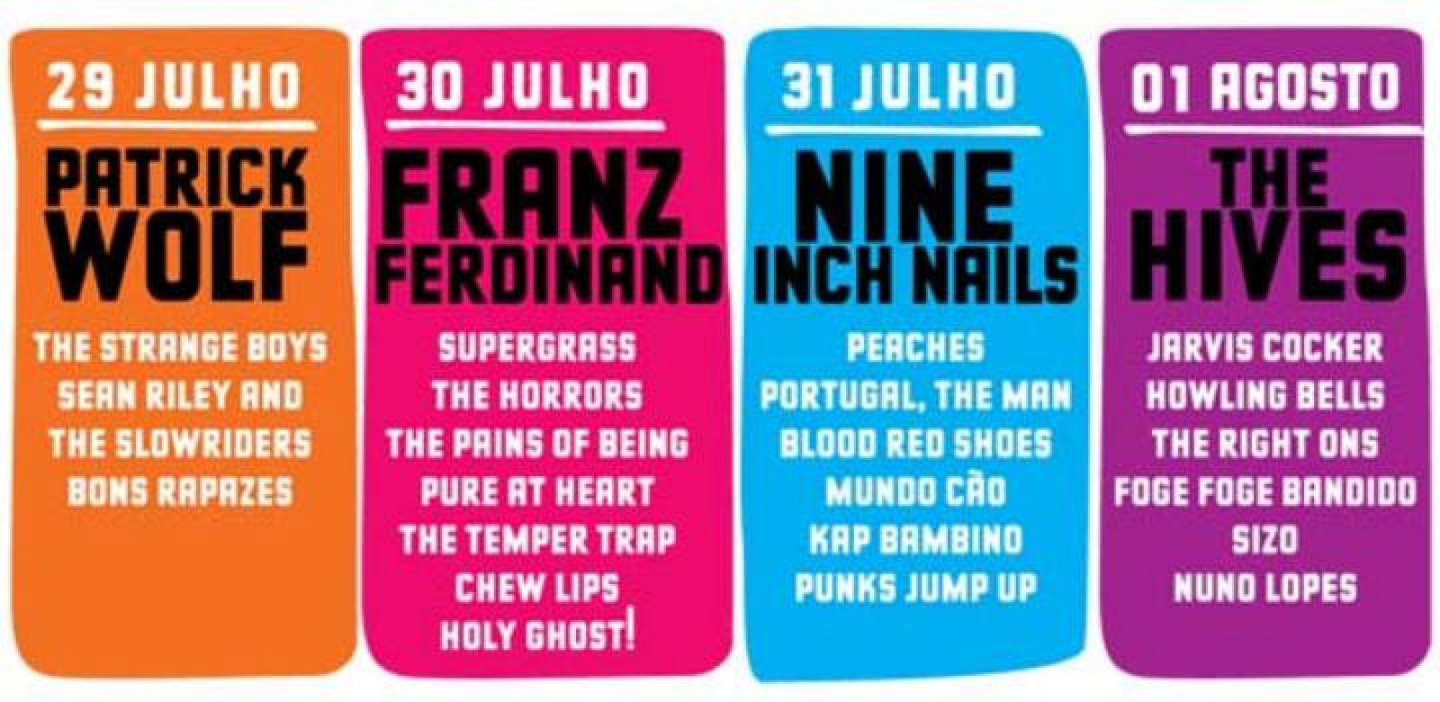 Cartel Paredes de Coura 2009