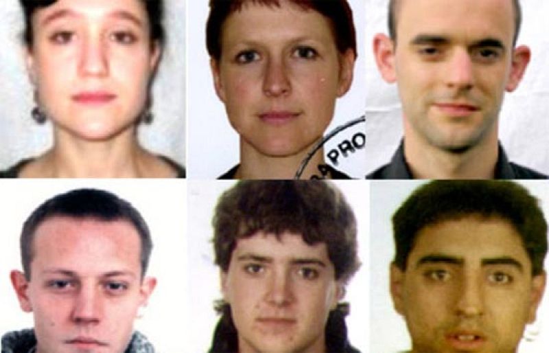 La Policía investiga a una pareja desaparecida ayer y difunde fotografías de seis etarras