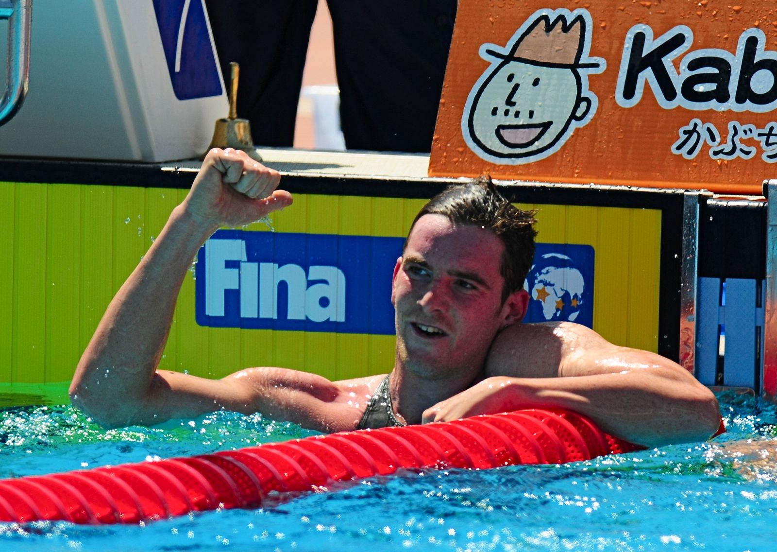 Marcos Rivera nada en las eliminaotrias de 1.500 metros libres
