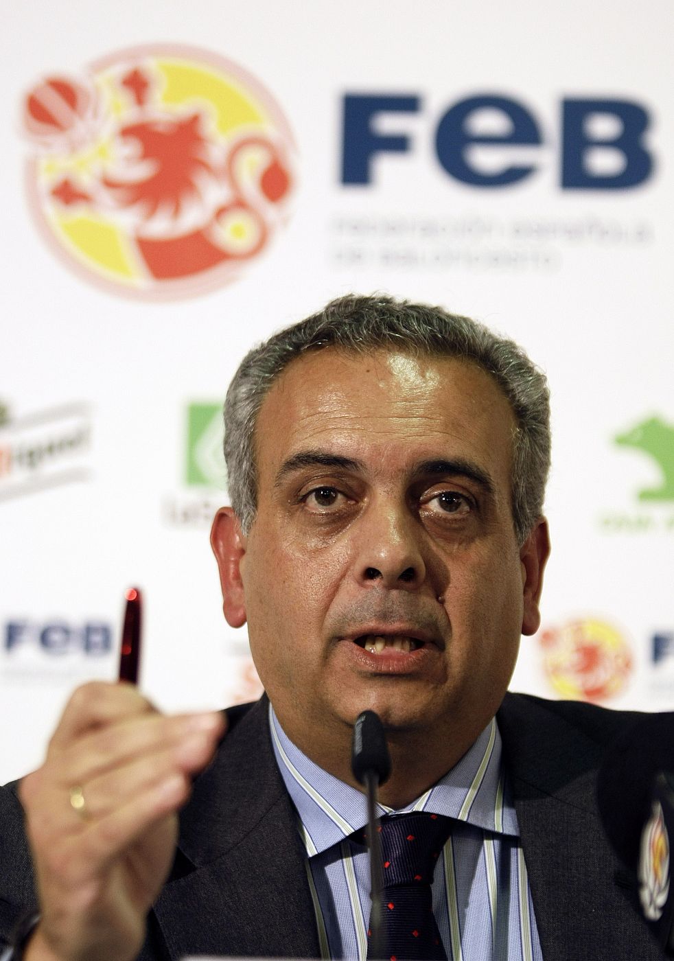 José Luis Sáez, presidente de la Federación Española de Baloncesto
