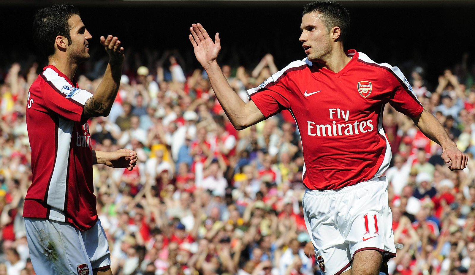 Cesc Fábregas y Robin Van Persie