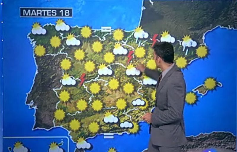 Más sol y más calor en casi todo el país