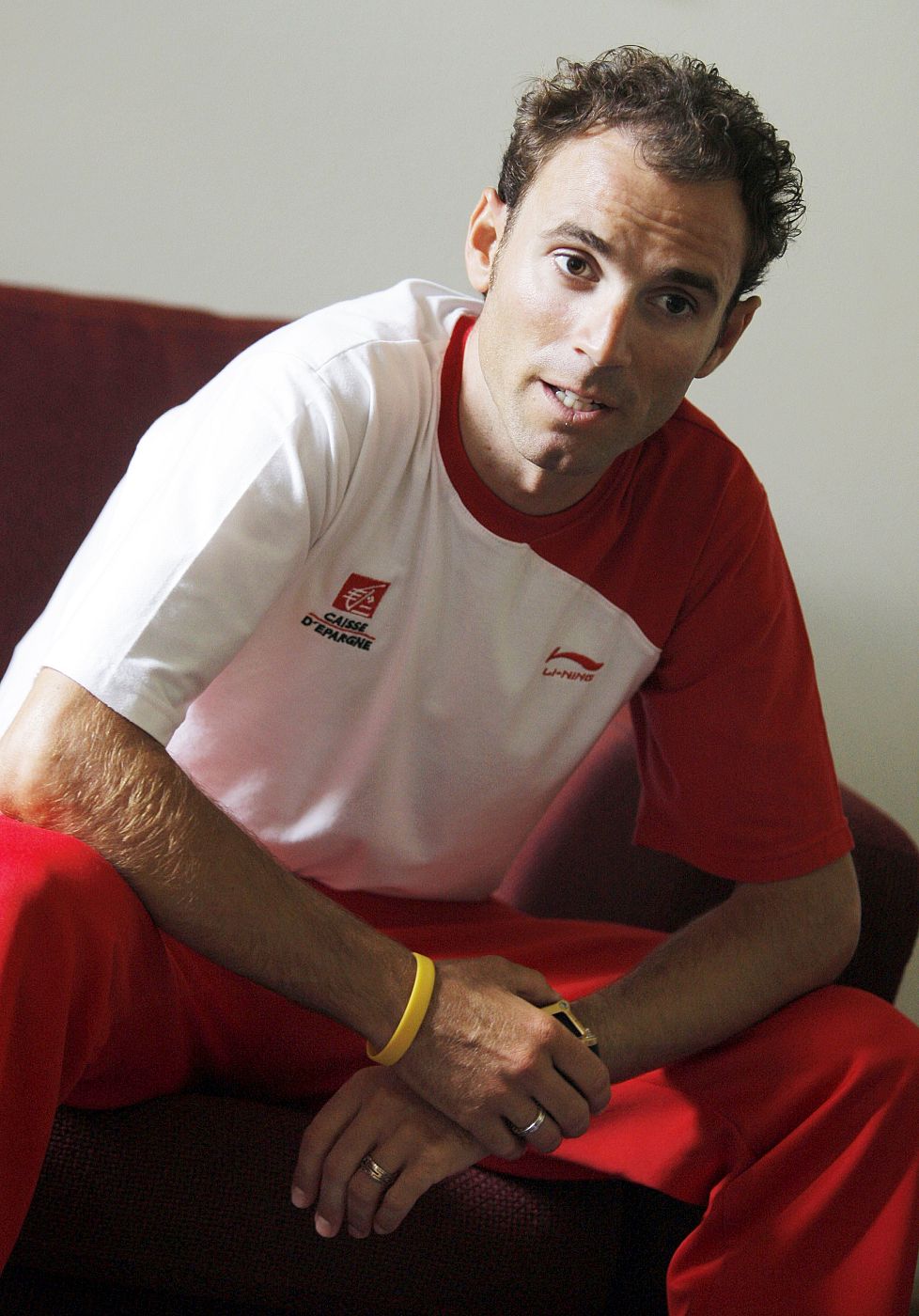 El cilista español Alejandro Valverde del Caisse dEpargne