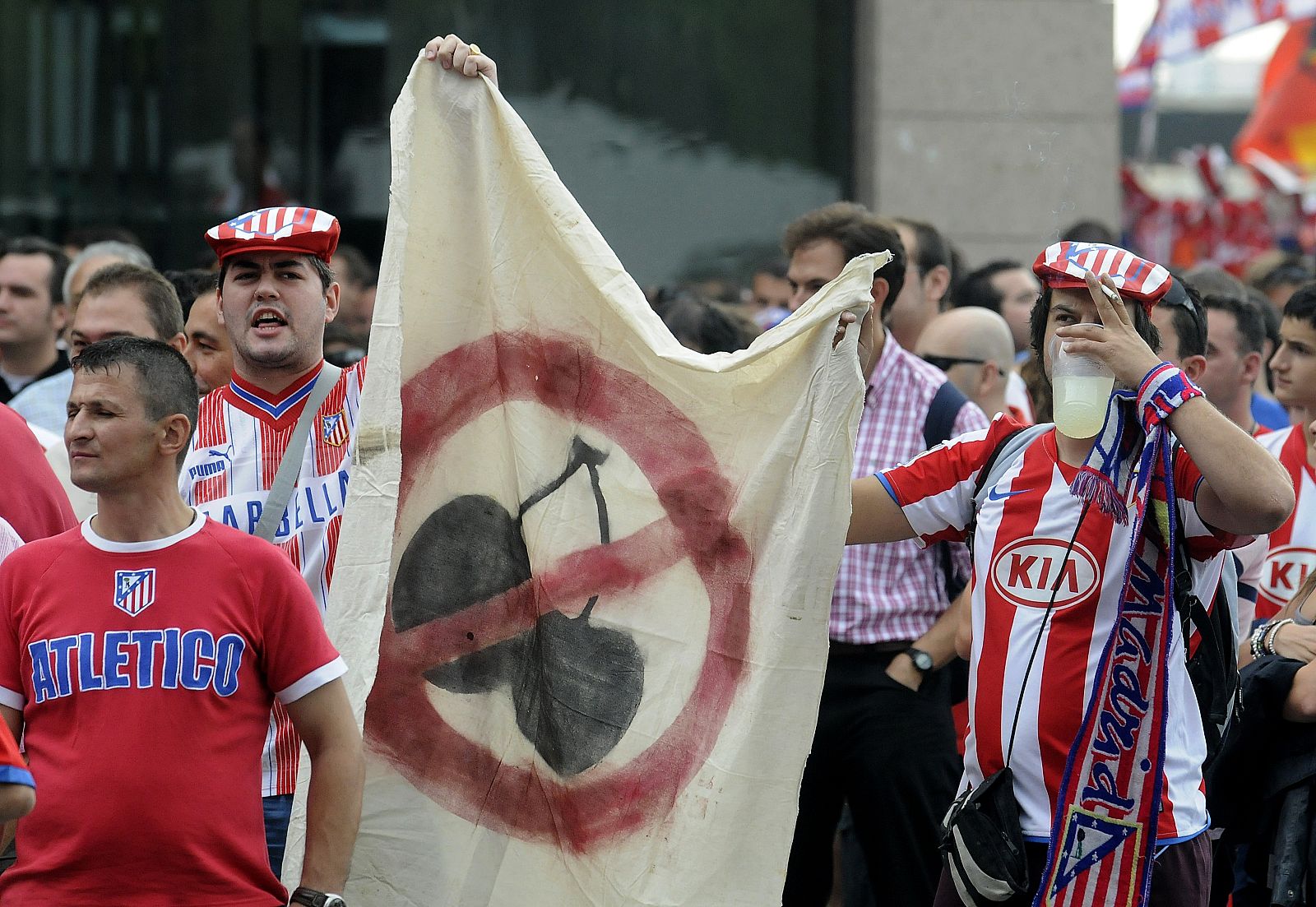 PROTESTA ATLETICO DE MADRID