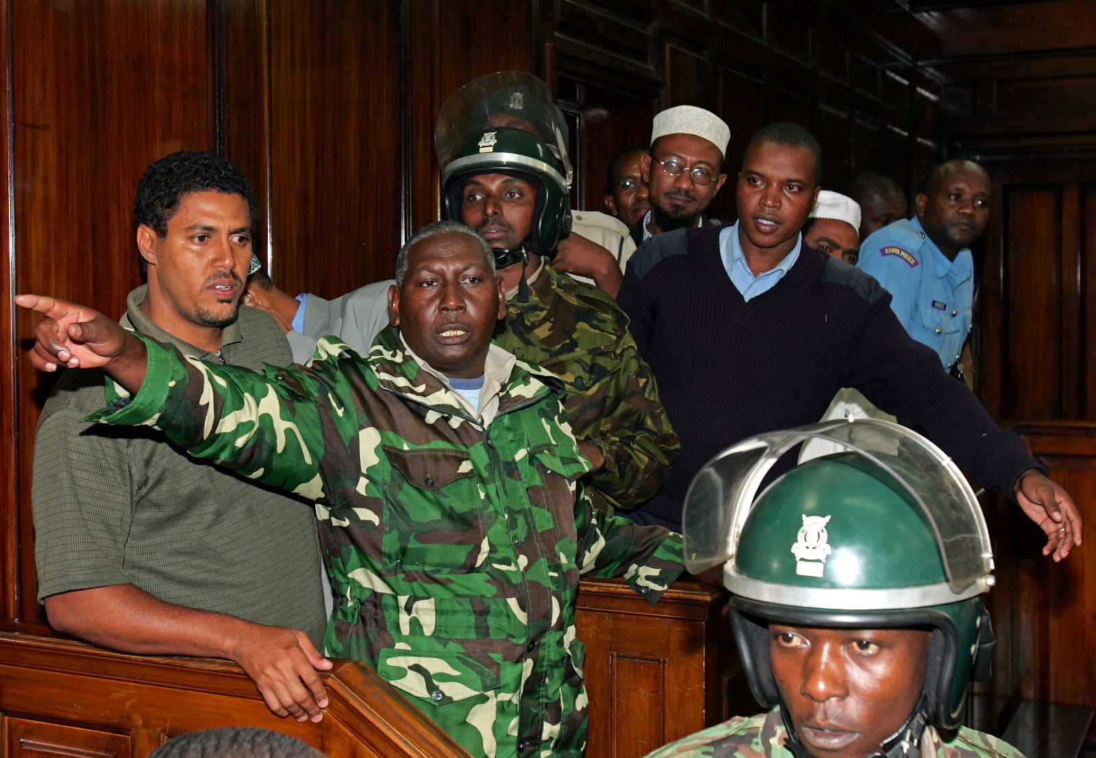Nabhan Ali Saleh, one of the four Kenyan nationals charged in the 2002 suicide bombing of an ...