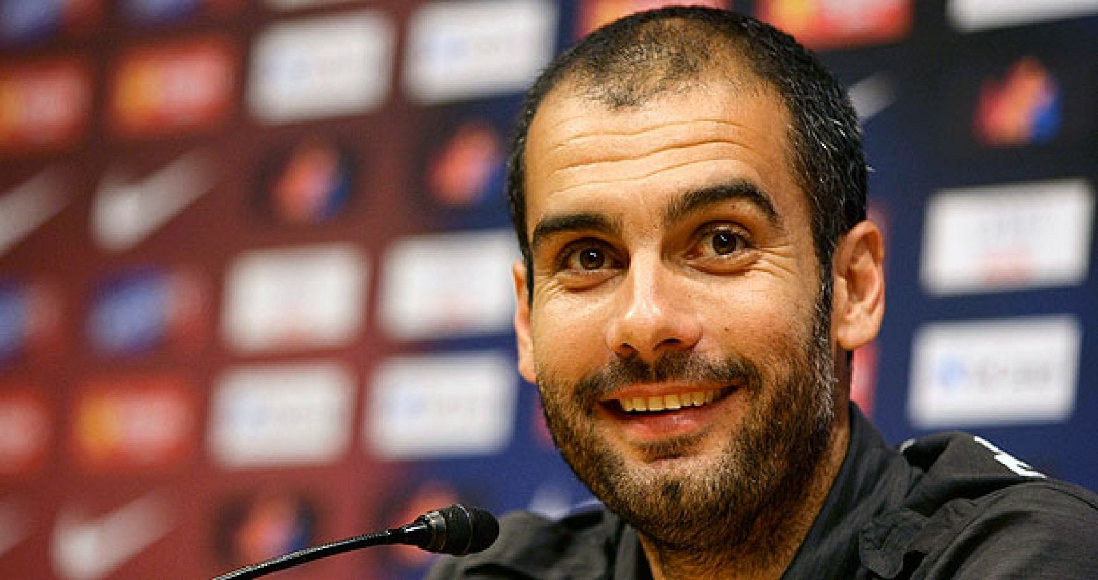 Pep Guardiola, durante una rueda de prensa.