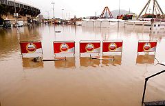Las fuertes lluvias dejan prácticamente incomunicada la ciudad de Cartagena