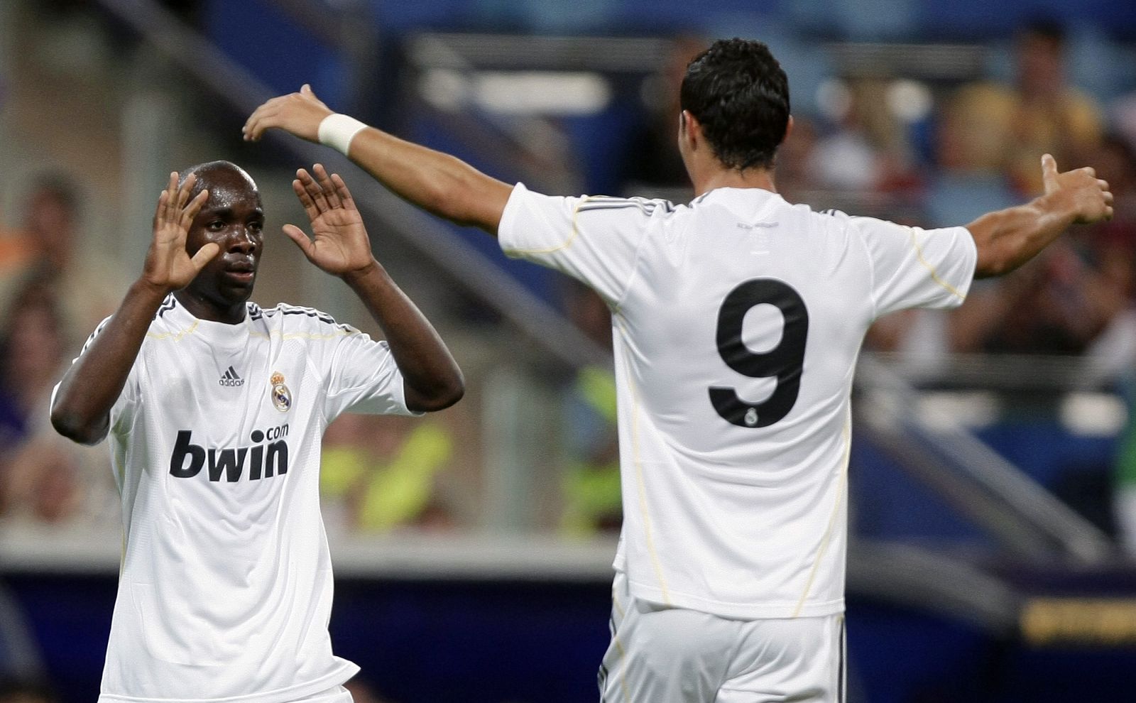 Lass celebra un gol con Cristiano Ronaldo