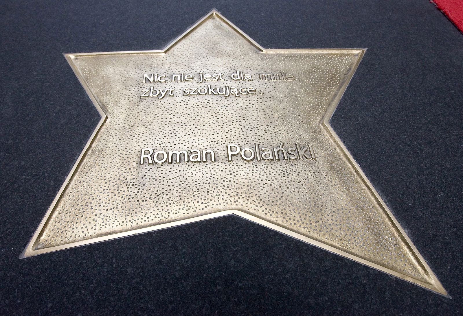La estrella del director de cine franco-polaco Roman Polanski en Varsovia