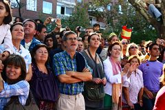 "Venimos a disfrutar del desfile. Hoy no es día de manifestarse"