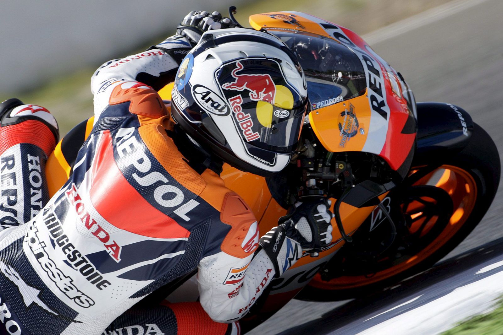 Pedrosa, en el GP de Portugal en Estoril
