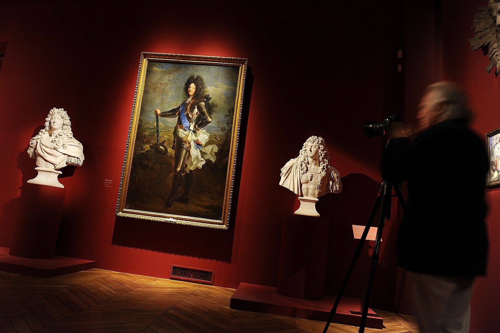 View of the exhibition "Louis XIV, the Man and the King" at the Versailles castle, west of Paris