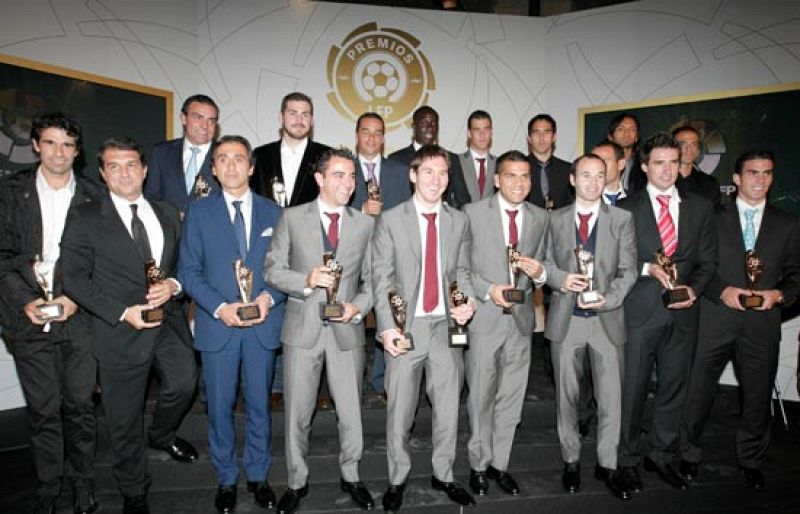 El Barça triunfa en la gala de la LFP