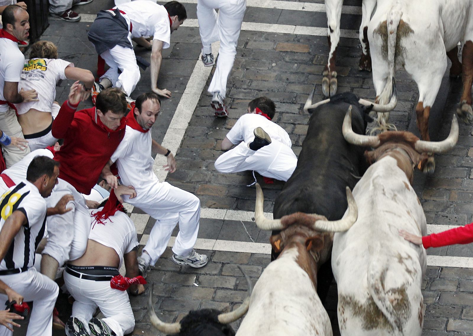 Pile of destroyed desktops and screens are seen in a performance of Spanish Bip-Bip Foundation during the International Telecoms Fair (SIMO) in Madrid