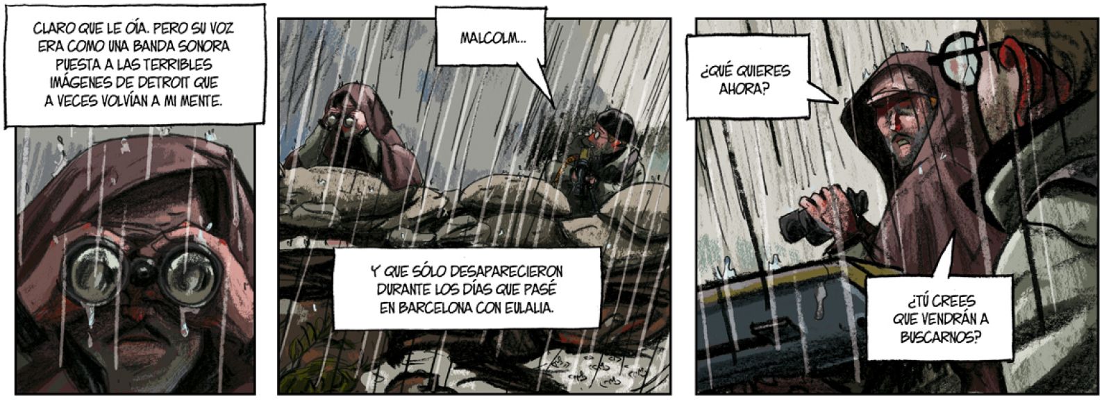 Las serpientes ciegas, tira