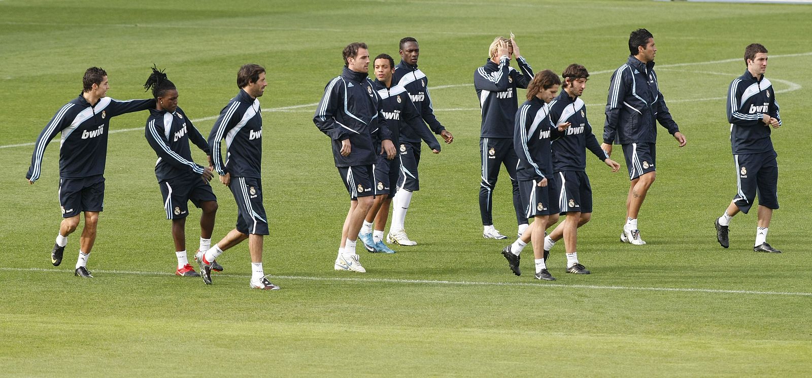 CR9 durante el entrenamiento en la ciudad deportiva de Valdebebas