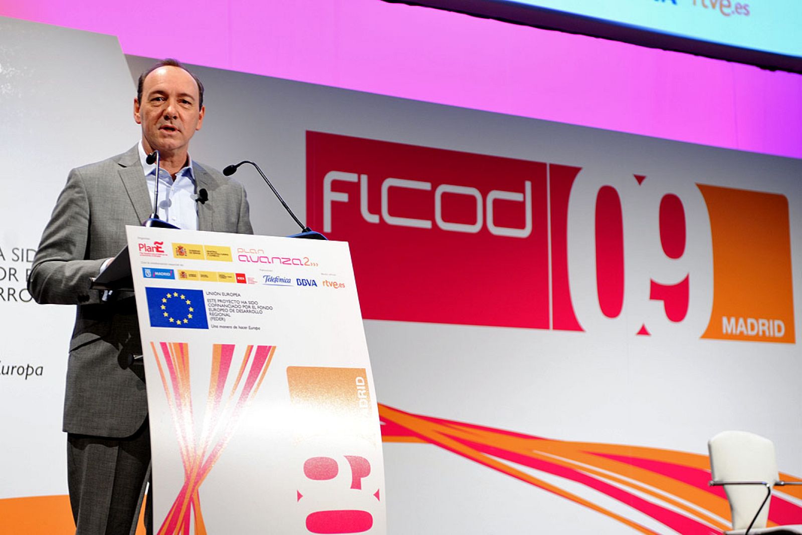 Kevin Spacey, en la jornada inaugural de Ficod