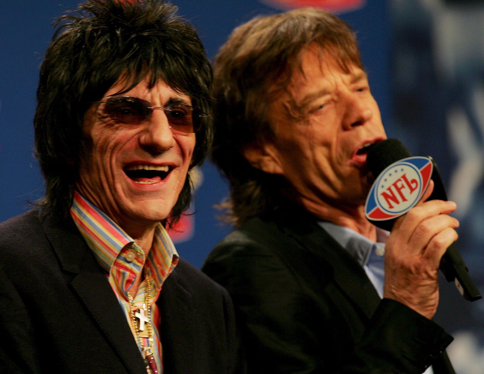 RONNIE WOOD Y MICK JAGGER