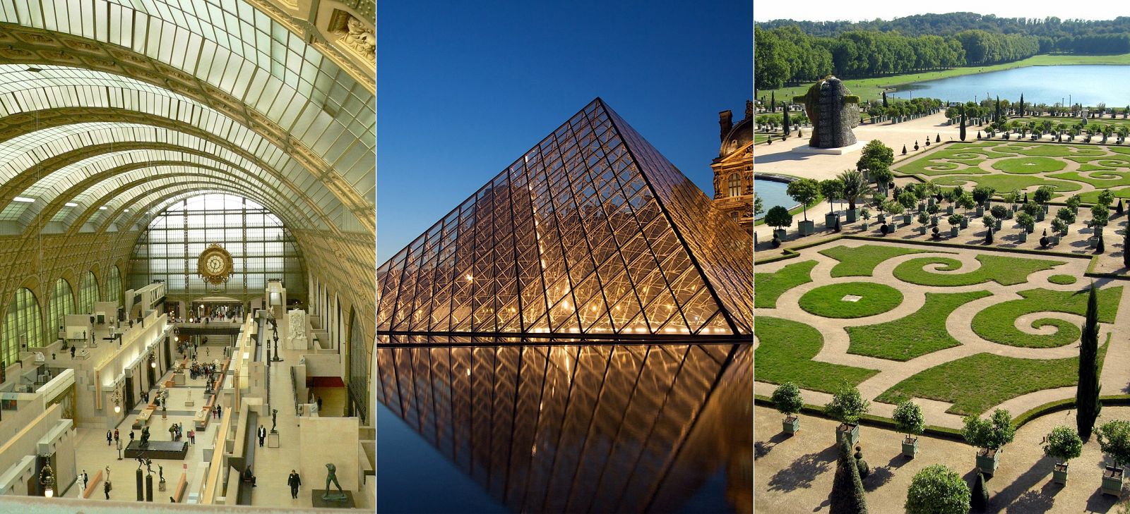 Museo Orsay, Louvre, jardines de Versalles