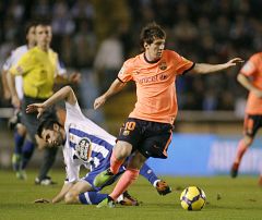 El Barça saca brillo a su 'Balón de oro' en Riazor