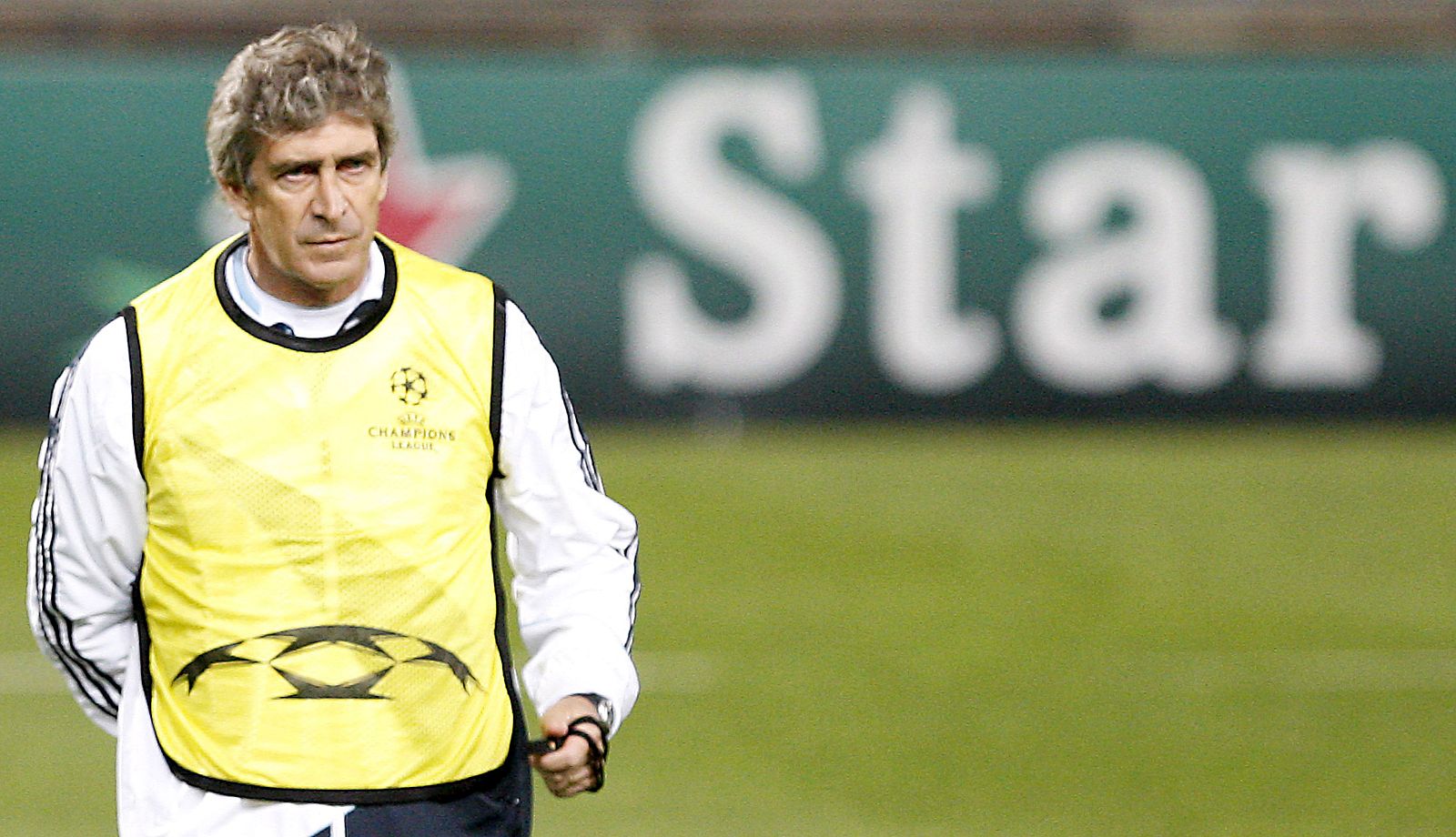 El entrenador del Real Madrid, el chileno Manuel Pellegrini