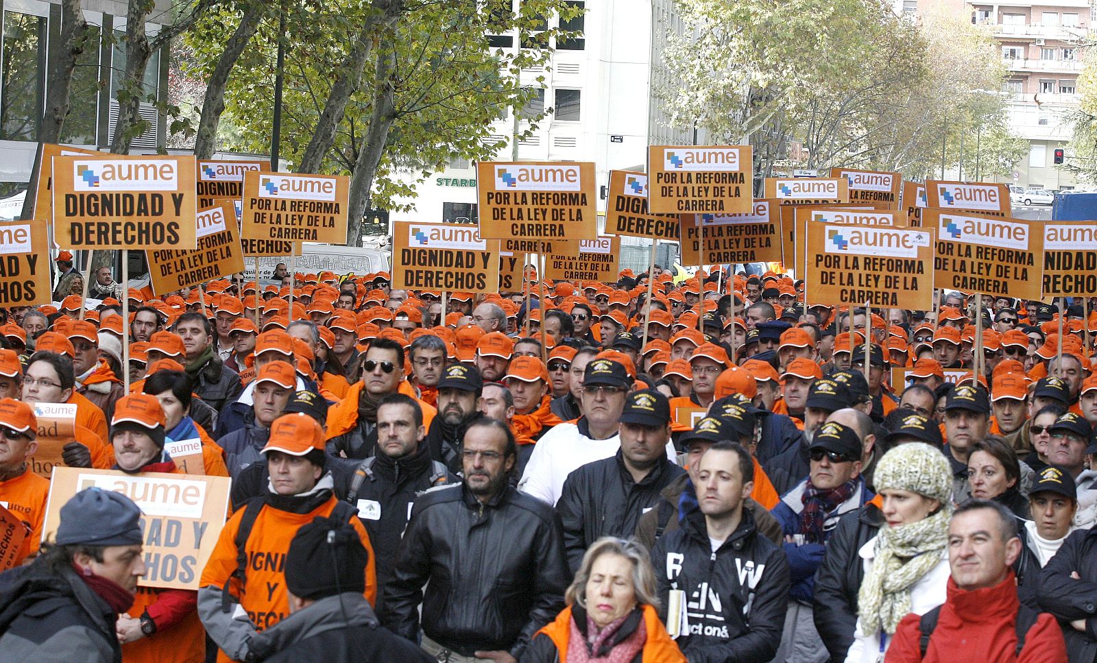 CONCENTRACIÓN DE LA ASOCIACIÓN UNIFICADA DE MILITARES ESPAÑOLES (AUME)