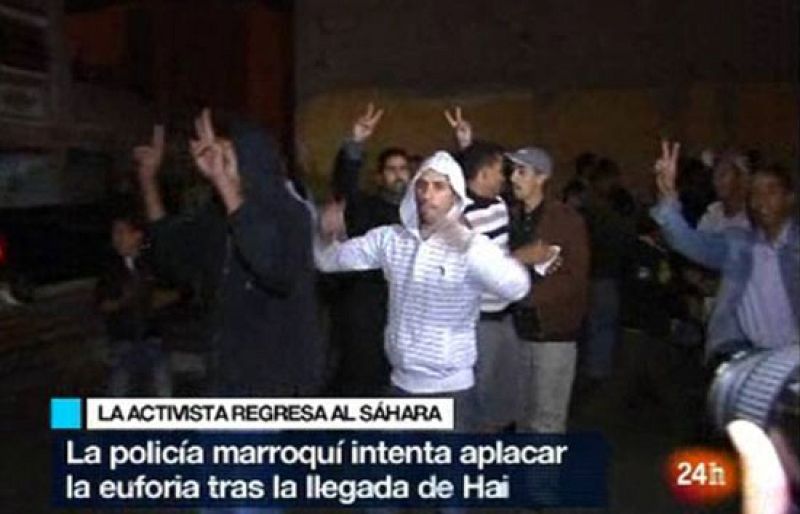 Tensión en las calles de El Aaiún tras la llegada de la activista Aminatu Haidar