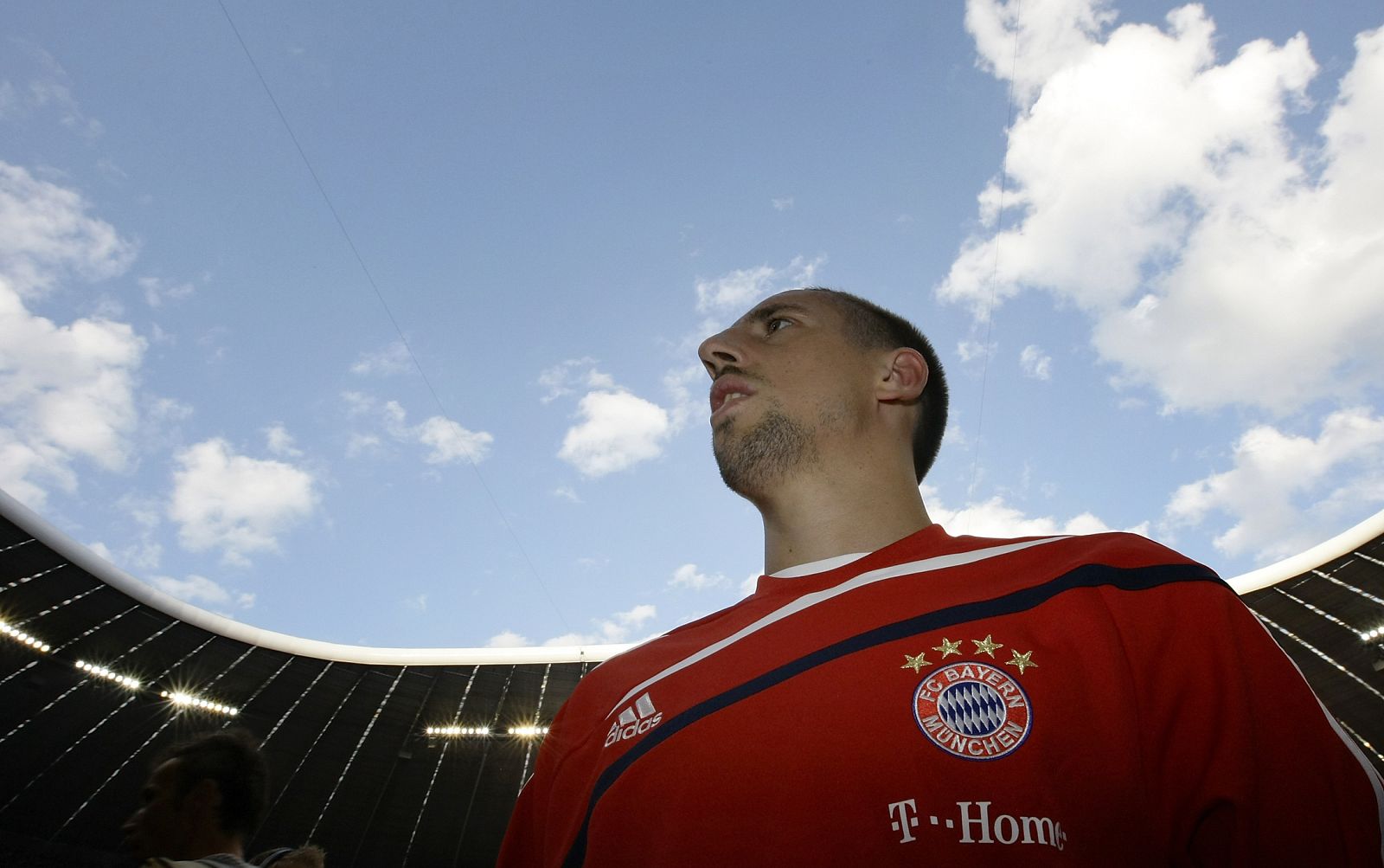 Ribery con la camiseta del Bayern Munich