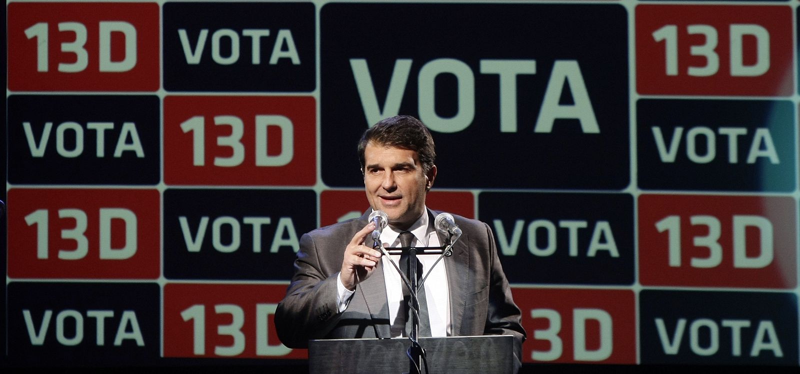 Laporta en el discurso en pro de la participación en el referéndum sobre la independencia de Vic