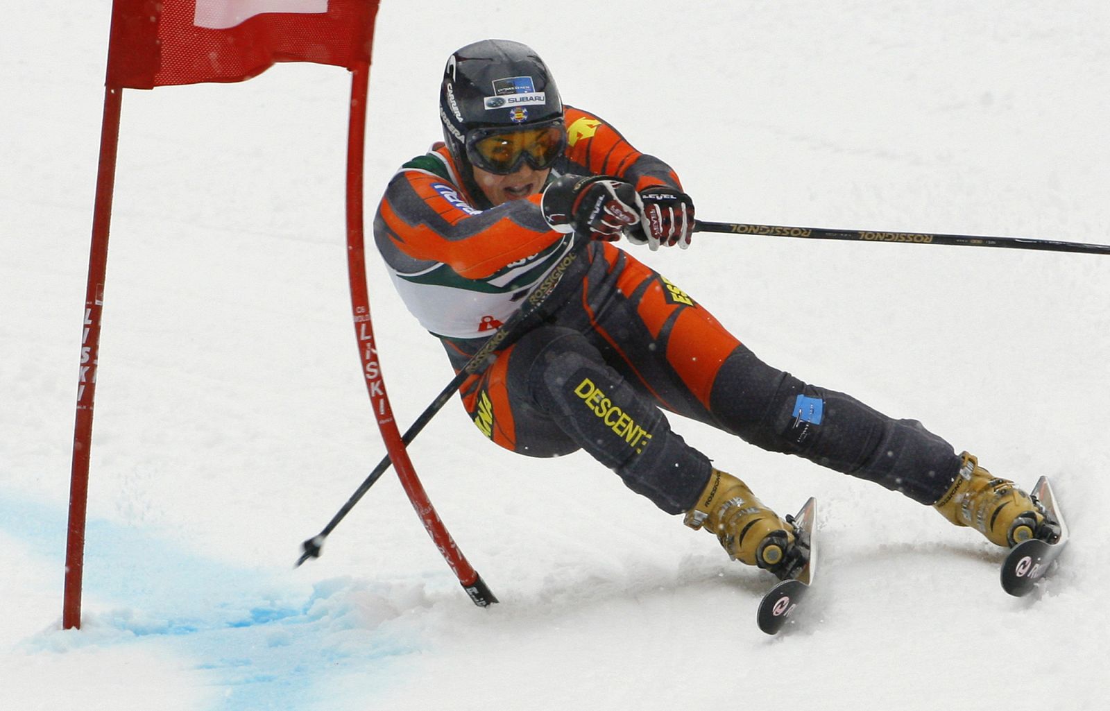 María José Rienda, en el eslalon gigante de la Copa del Mundo disputada en Are (Suecia) en 2006