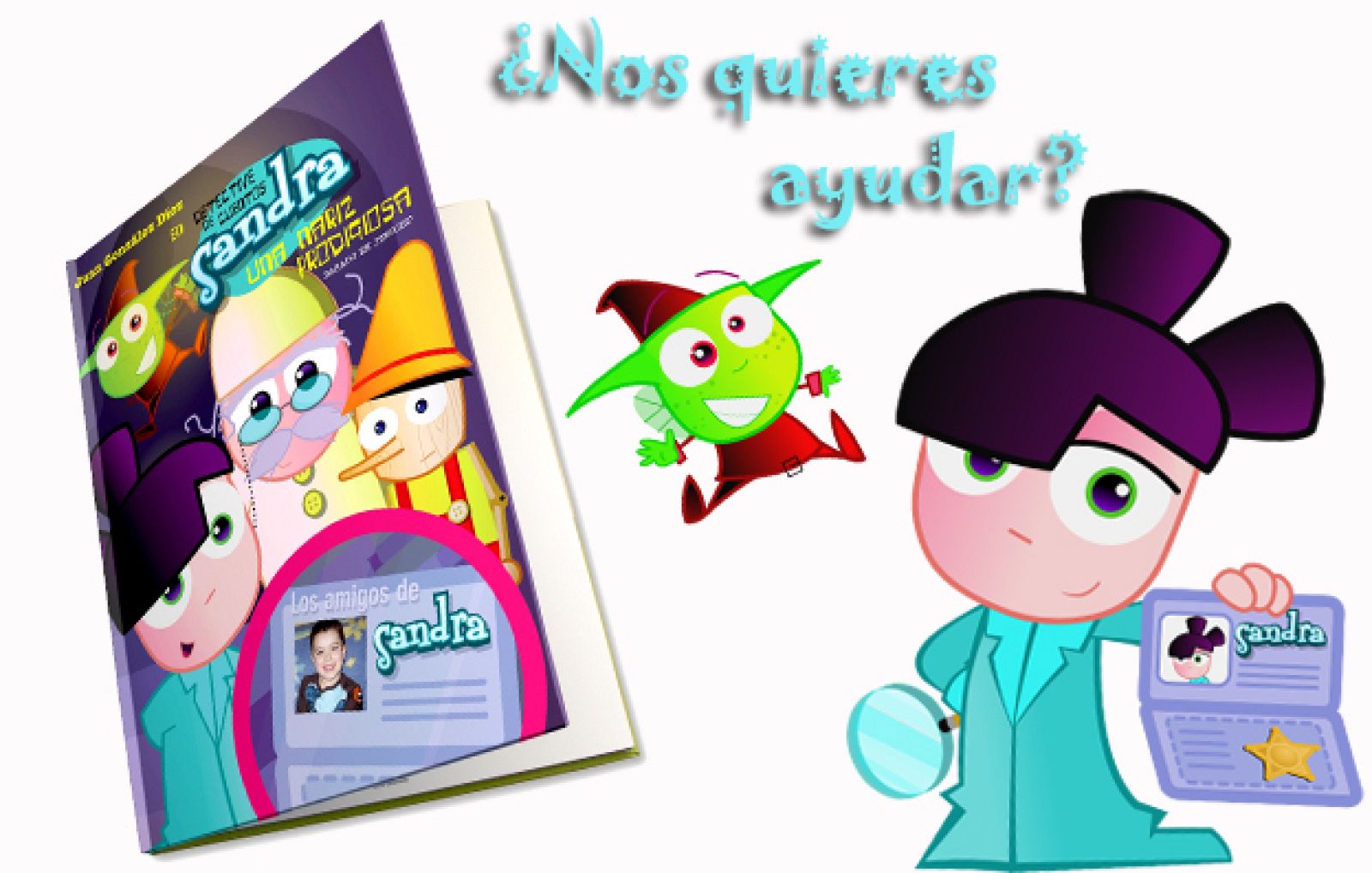 LIbro personalizado Sandra detective