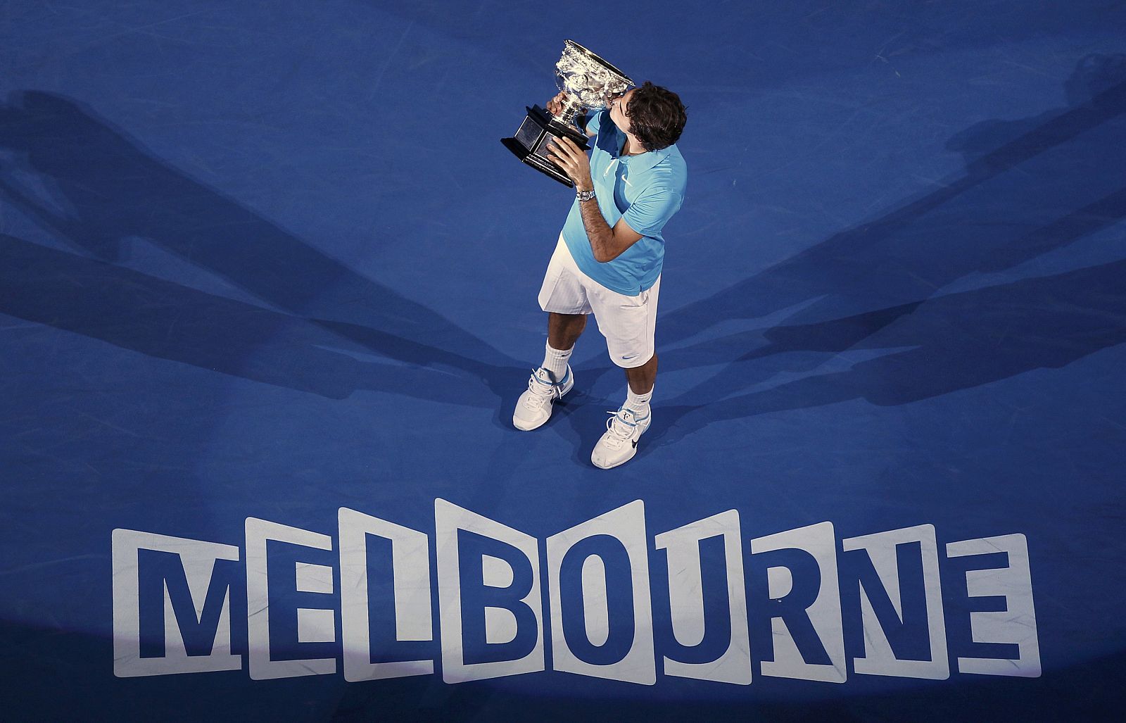 El suizo Roger Federer sumó su 16º título del Grand Slam en Australia